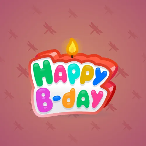 B-Day Candle #91172