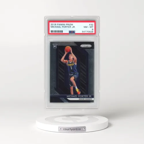 2018 Panini Prizm #32 Michael Porter Jr. (PSA 8 NM-MT)