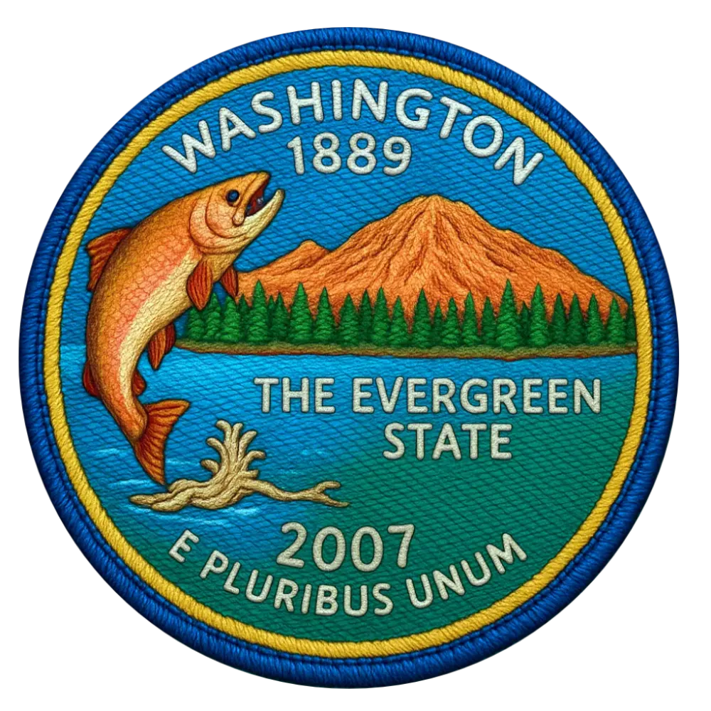42/56 Washington State Quarter Patch #43