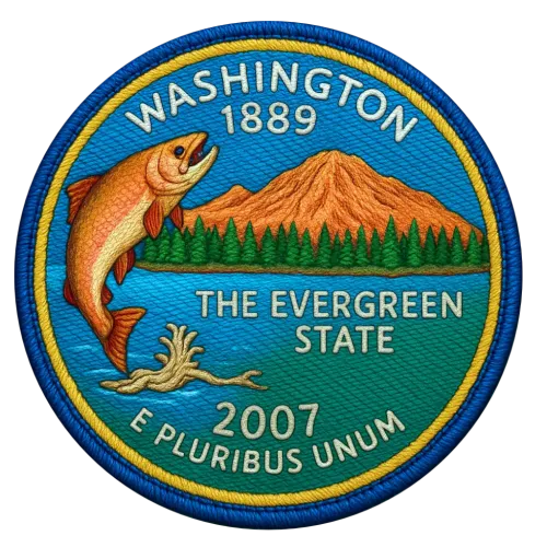 42/56 Washington State Quarter Patch #43