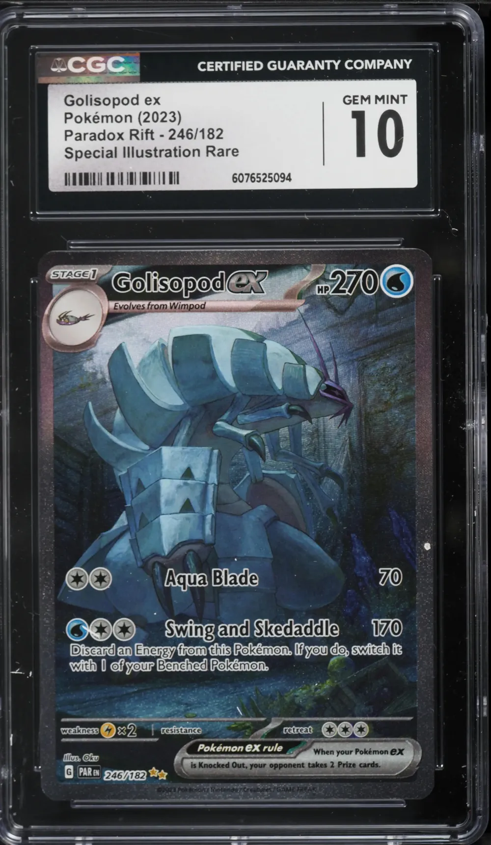 2023 #246 Golisopod EX CGC 10 Pa