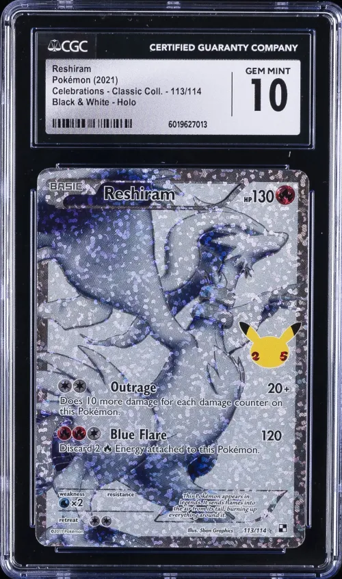 2021 #113 Full Art/Reshiram CGC