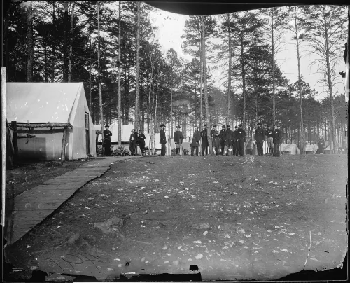 Camp scene, headquarters, Army of the Potomac, Brandy Station, winter of 1864 #217