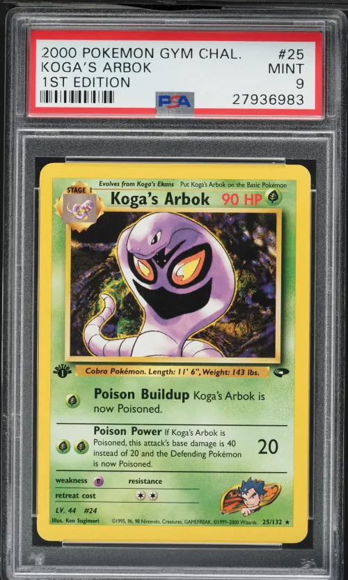 2000 #25 Koga's Arbok 1st Editio
