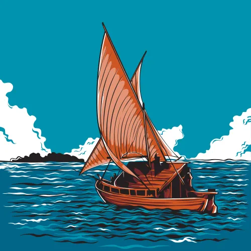 Traditional Sail Boat from the Maldives #1