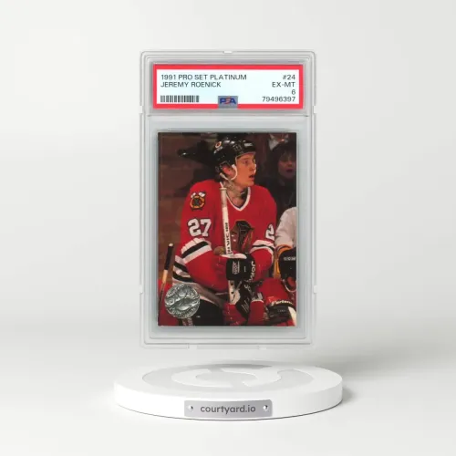 1991 Pro Set Platinum #24 Jeremy Roenick (PSA 6 EX-MT)