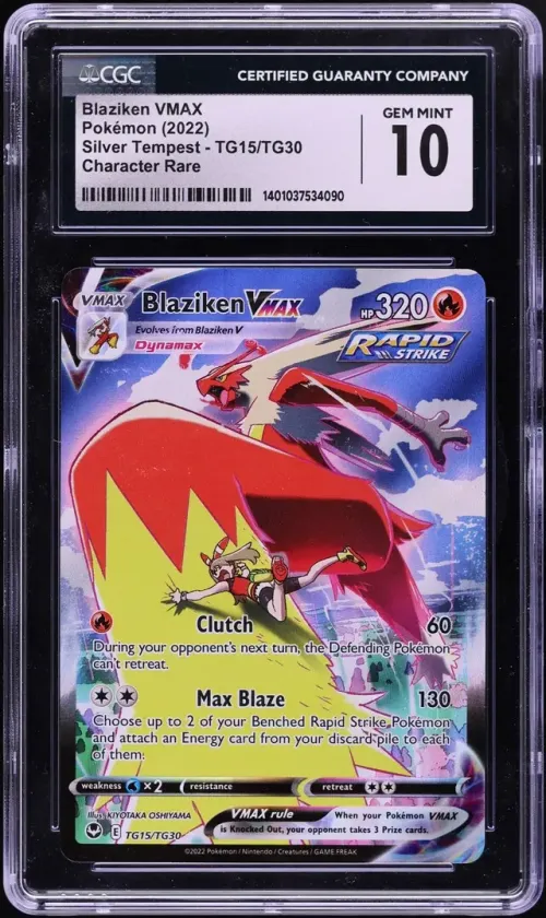 2022 #TG15 Blaziken VMAX CGC 10