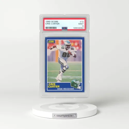 1989 Score #72 Cris Carter (PSA 9 MINT)