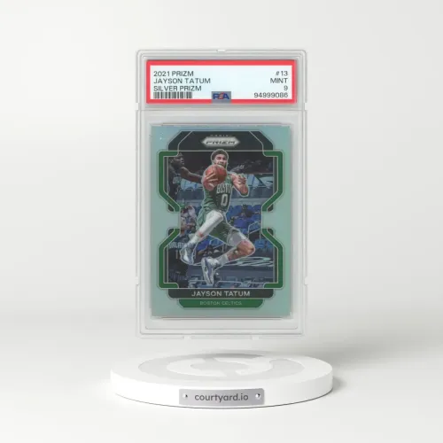 2021 Panini Prizm #13 Jayson Tatum - Silver Prizm (PSA 9 MINT)