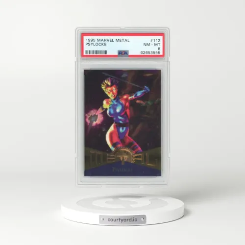 1995 Marvel Metal #112 Psylocke (PSA 8 NM-MT)
