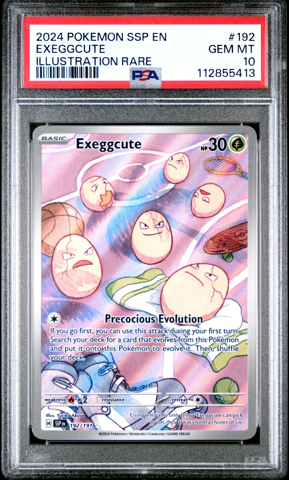 2024 #192 Exeggcute PSA 10 Ssp E