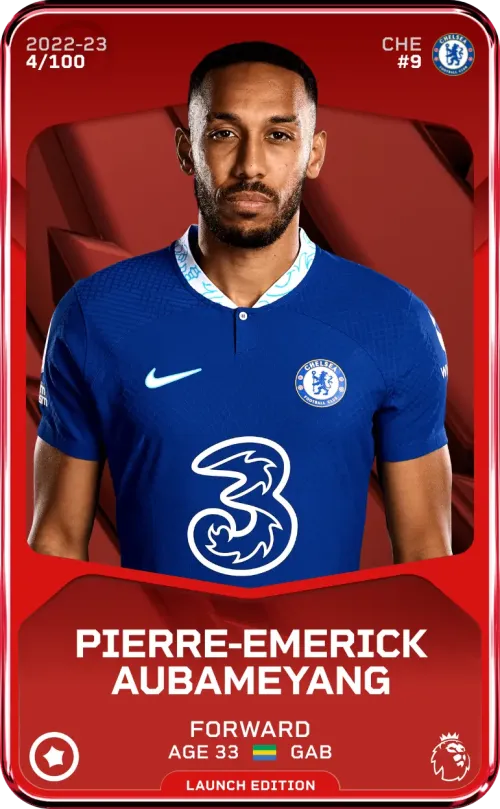 Pierre-Emerick Aubameyang 2022-23 • Rare 4/100