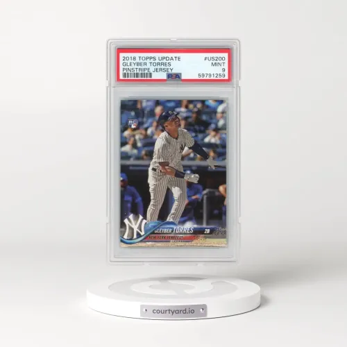 2018 Topps Update #US200 Gleyber Torres - Pinstripe Jersey (PSA 9 MINT)