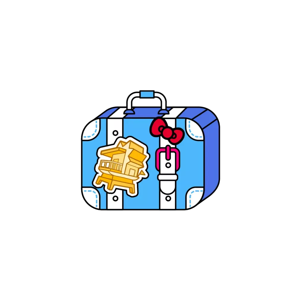 Miami Stamp Suitcase #1019157