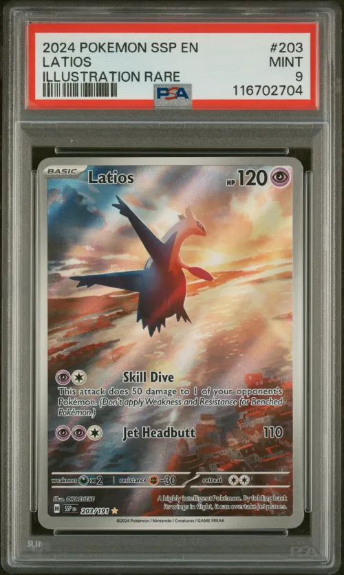 2024 #203 Latios PSA 9 Ssp EN-Su