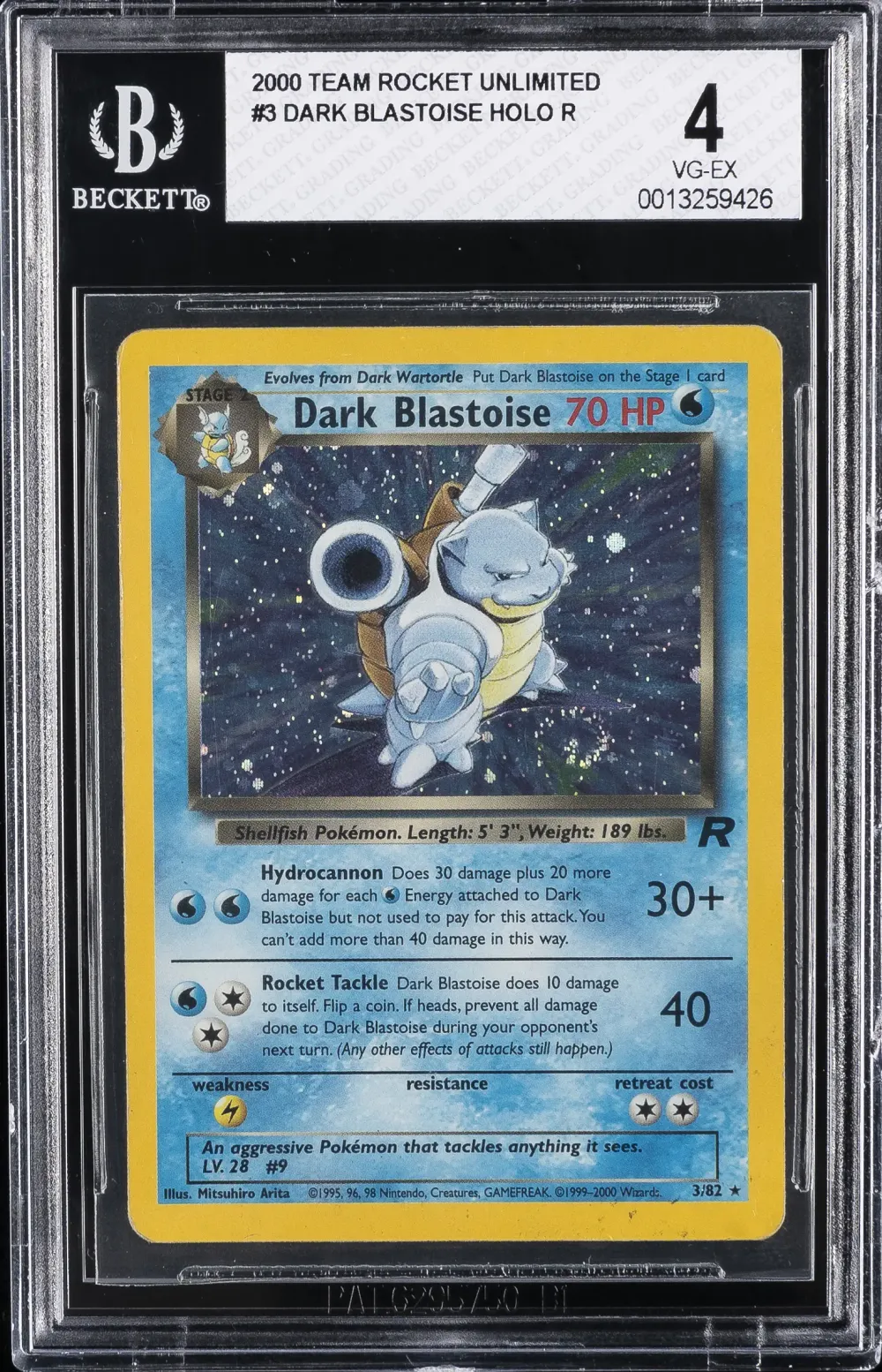 2000 #3 Dark Blastoise-Holo BGS