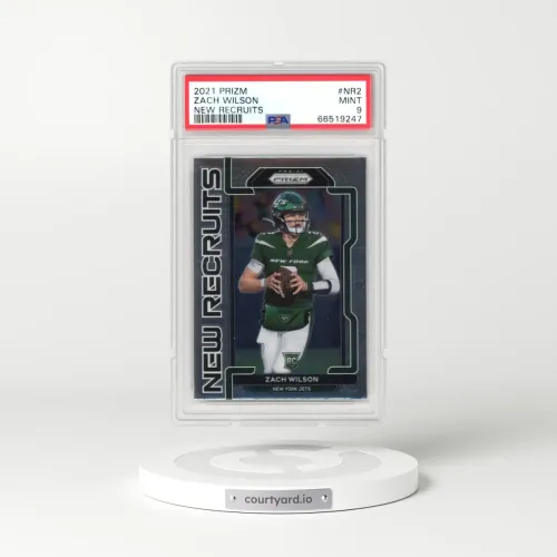 2021 Panini Prizm New Recruits #NR2 Zach Wilson (PSA 9 MINT)