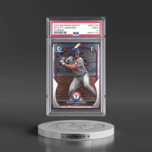 2023 Bowman Draft #BDC106 Wyatt Langford - Chrome (PSA 9 MINT)