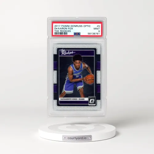 2017 Panini Donruss Optic the Rookies #5 DE'Aaron Fox (PSA 9 MINT)