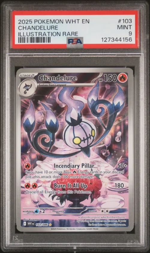 2025 #103 Chandelure PSA 9 Wht E