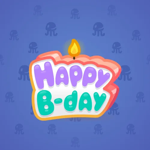 B-Day Candle #13066