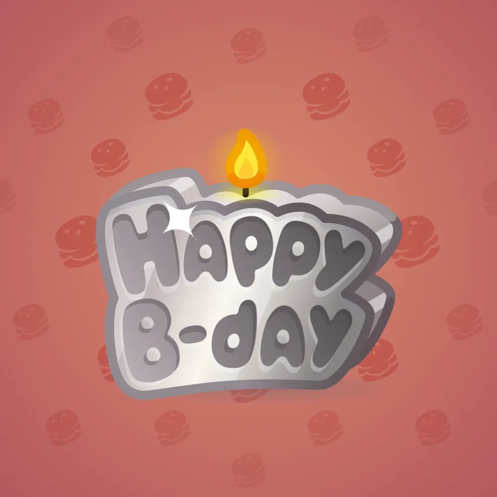 B-Day Candle #87817