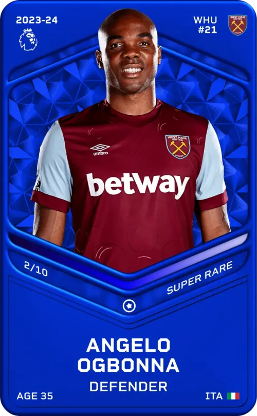 Angelo Ogbonna 2023-24 • Super Rare 2/10