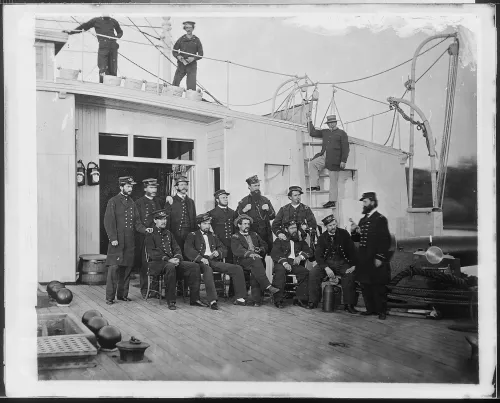 Officers of Gun Boat " Commodore Barney" #1007