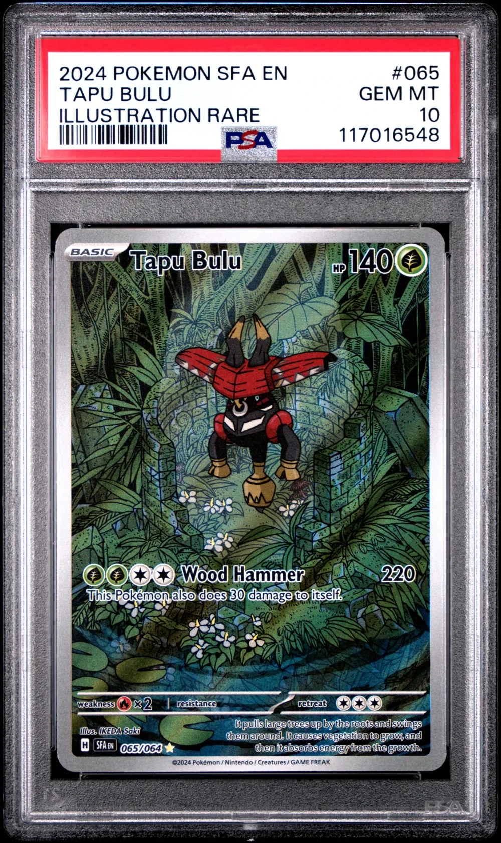 2024 #065 Tapu Bulu PSA 10 Sfa E