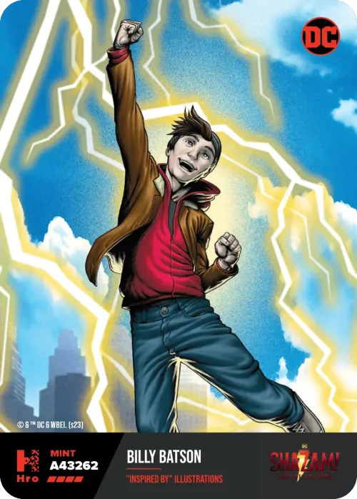 A43262 2022 Shazam! "Inspired by" Illustrations Billy Batson