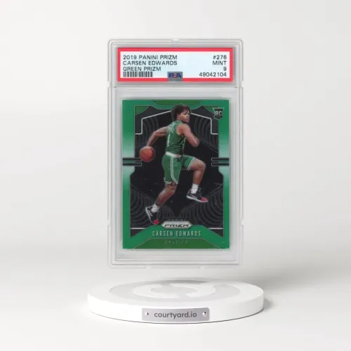 2019 Panini Prizm #276 Carsen Edwards - Green Prizm (PSA 9 MINT)
