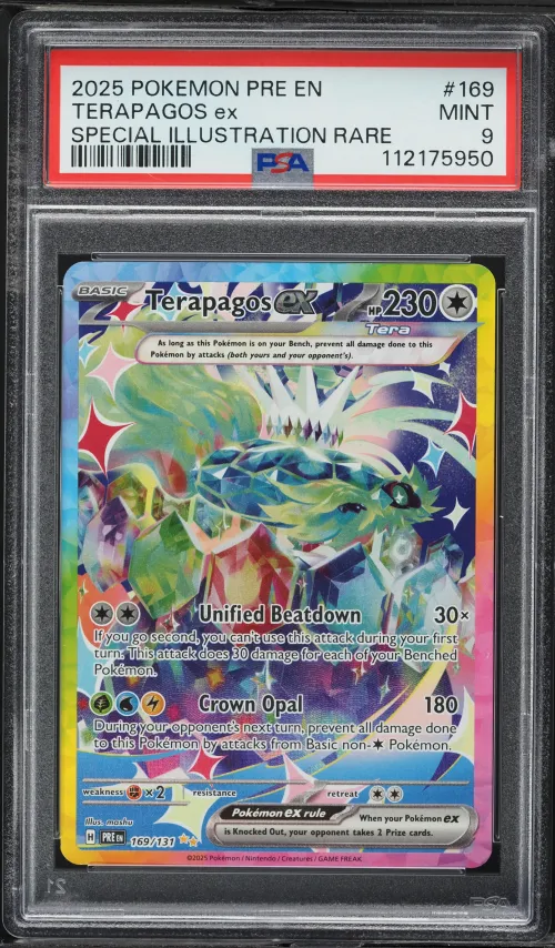 2025 #169 Terapagos EX PSA 9 Pre