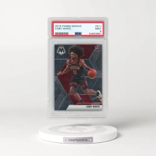2019 Panini Mosaic #211 Coby White (PSA 9 MINT)