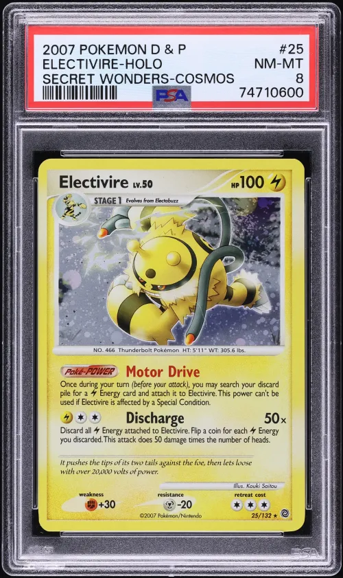 2007 #25 Electivire-Holo PSA 8 D