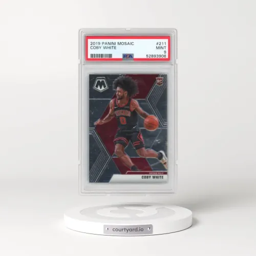 2019 Panini Mosaic #211 Coby White (PSA 9 MINT)