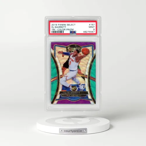 2019 Panini Select #157 RJ Barrett - Tri-Color Prizm (PSA 9 MINT)