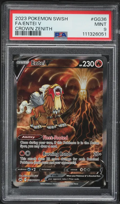 2023 #GG36 Full Art/Entei V PSA 