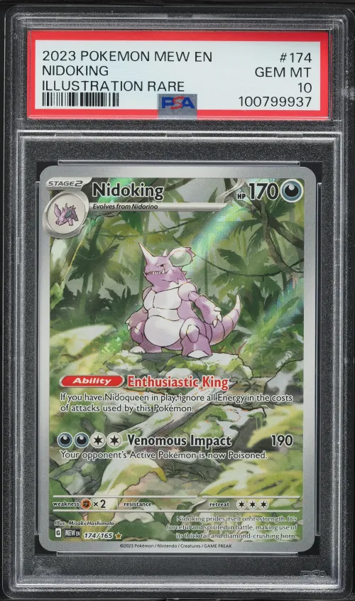 2023 #174 Nidoking PSA 10 Mew EN