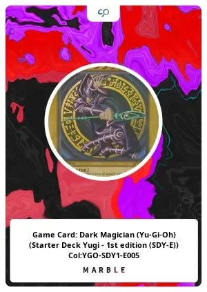 GameCard:DarkMagician(Yu-Gi-Oh)(StarterDeckYugi-1stedition(SDY-E))Col:YGO-SDY1-E005 #58723