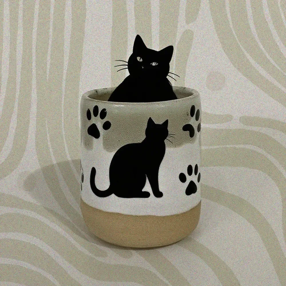Peek-a-Boo Kitty Mug