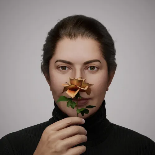 Portrait with Rose #599