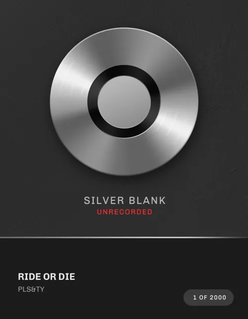 Ride or Die Silver Blank #2291002