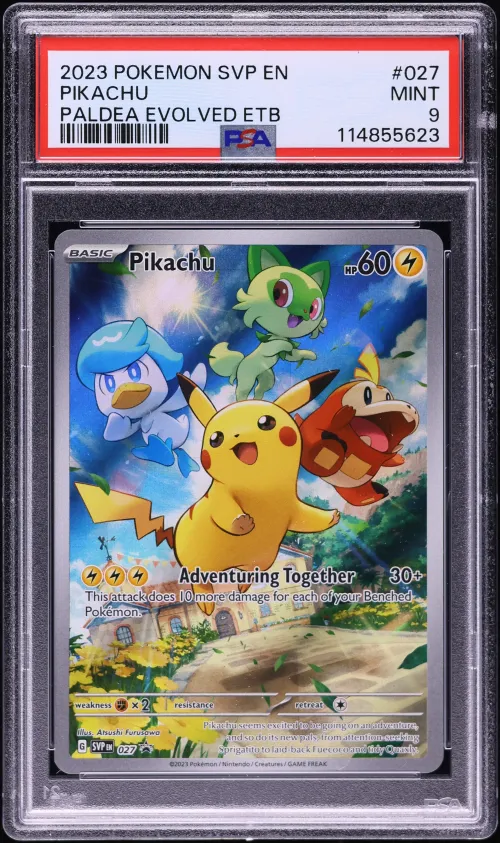 2023 #027 Pikachu PSA 9 Svp EN-S