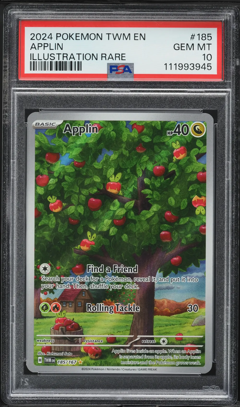 2024 #185 Applin PSA 10 Twm EN-T