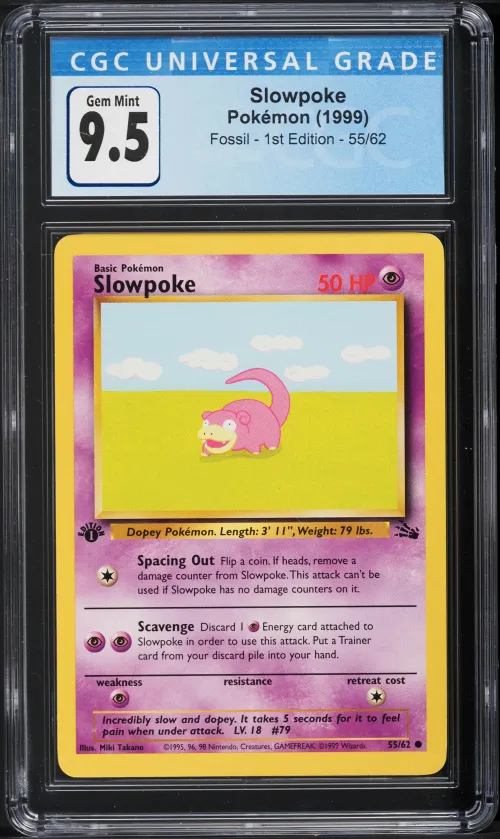 1999 #55 Slowpoke 1st Edition CG