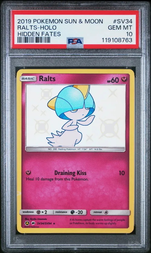 2019 #SV34 Ralts-Holo PSA 10 Sun