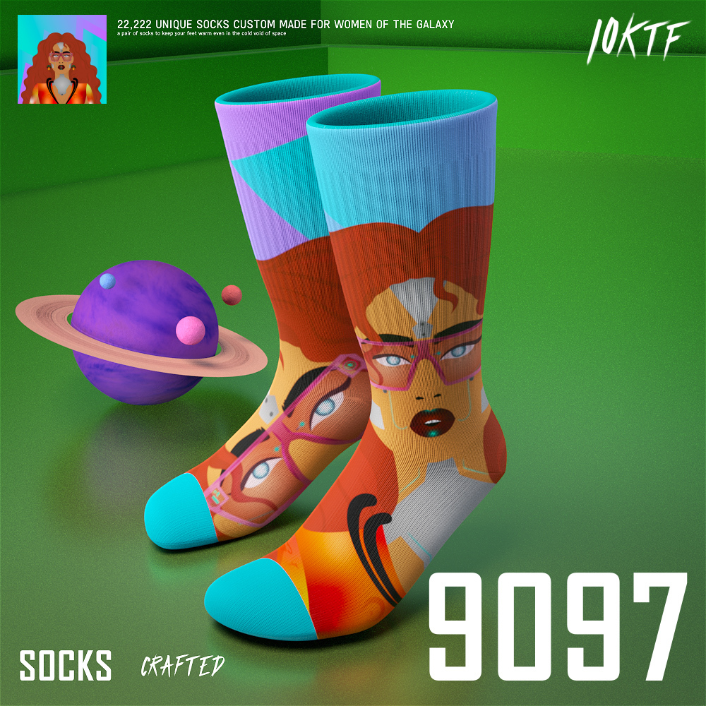 Galaxy Crew Socks #9097