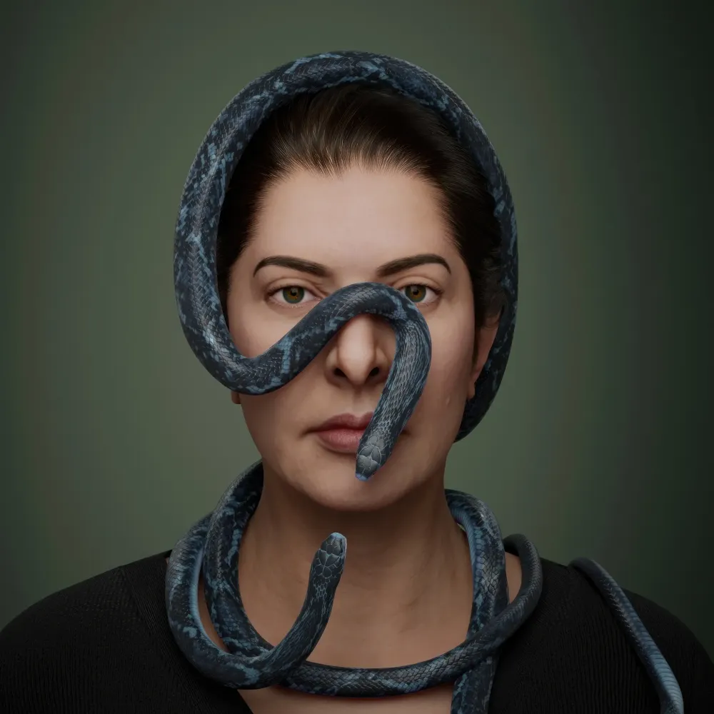 Portrait with Snakes #463