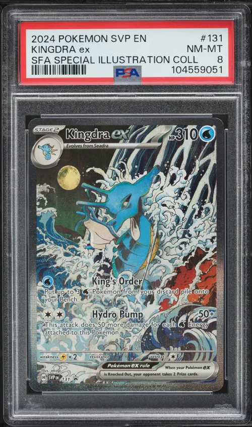 2024 #131 Kingdra EX PSA 8 Svp E
