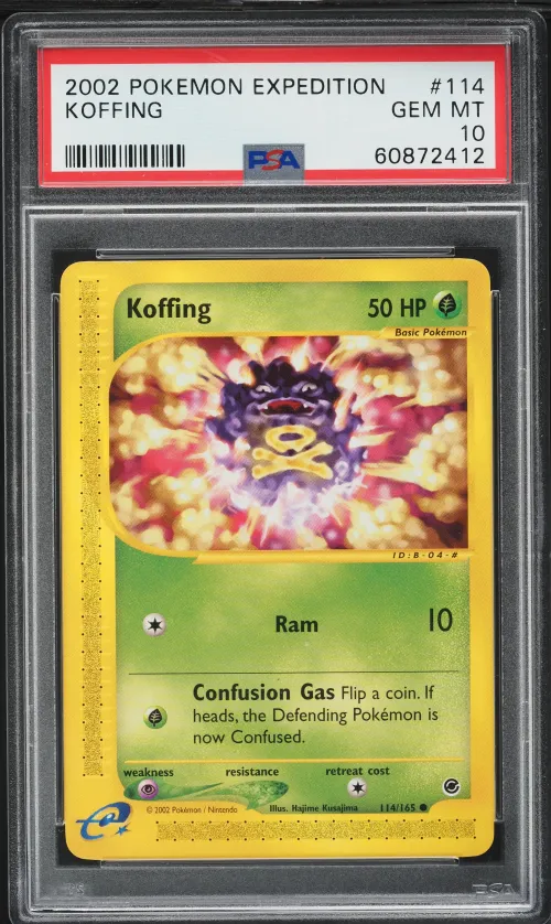 2002 #114 Koffing PSA 10 Expedit